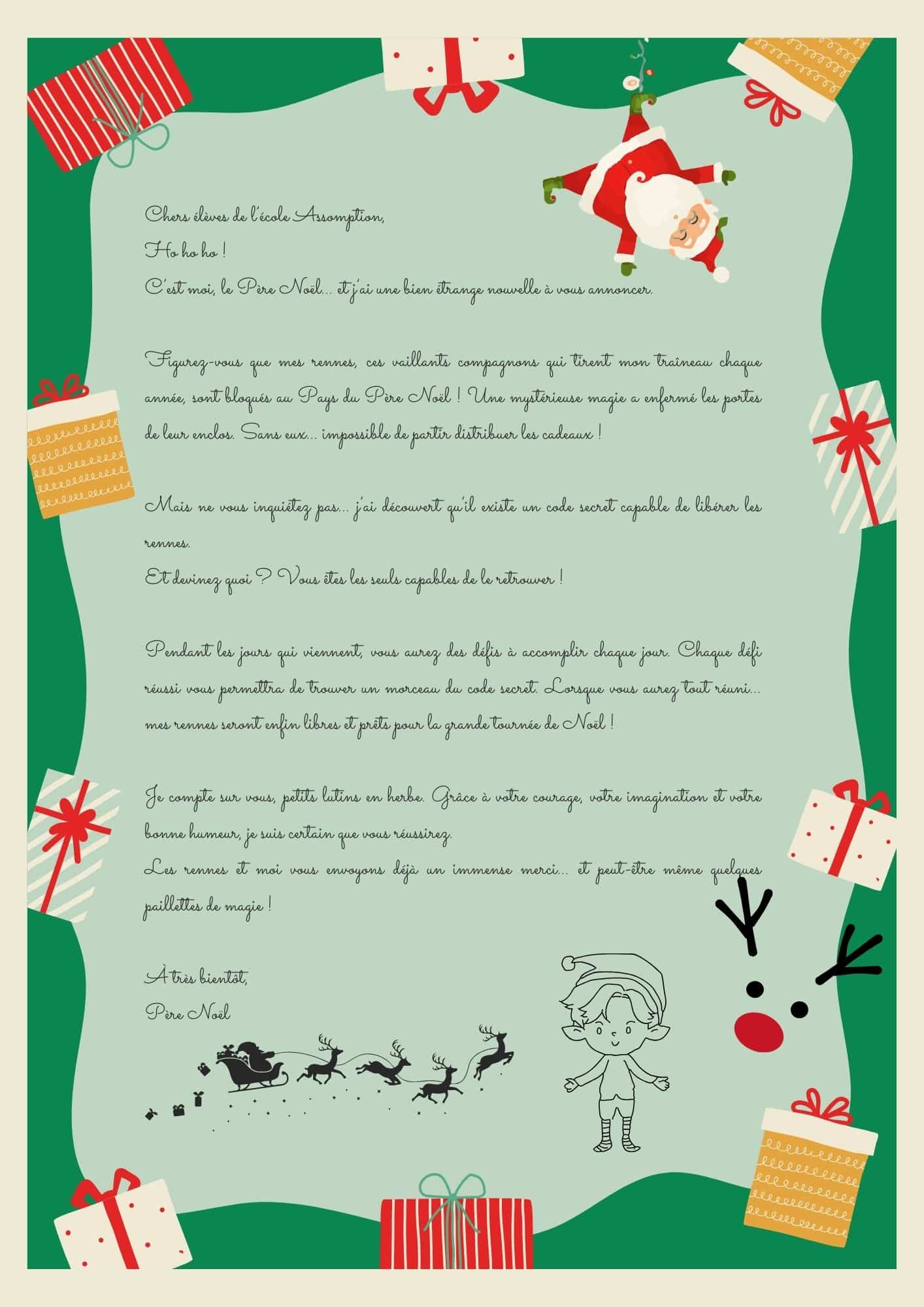 Calendrier de l&rsquo;Avent collectif